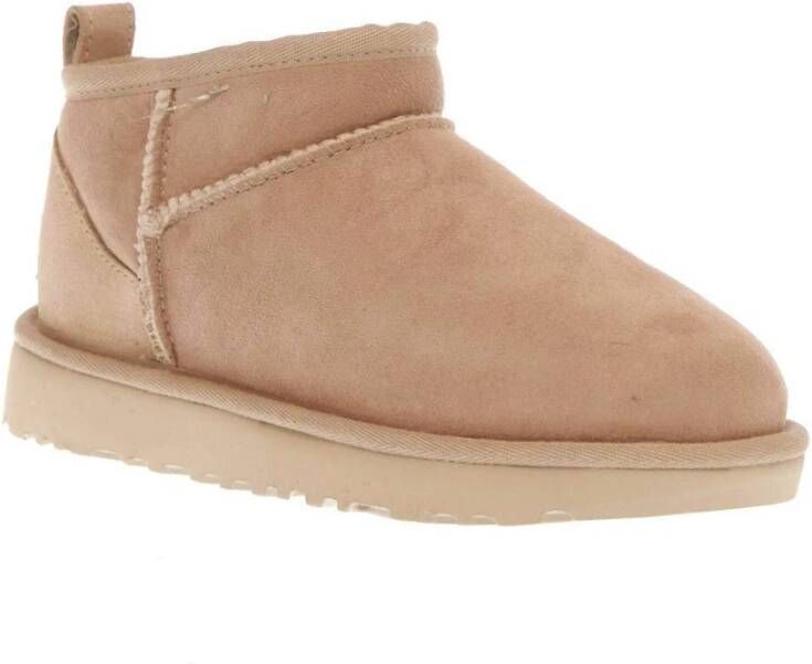 Ugg Beige Enkellaarzen Damesschoenen Beige Dames