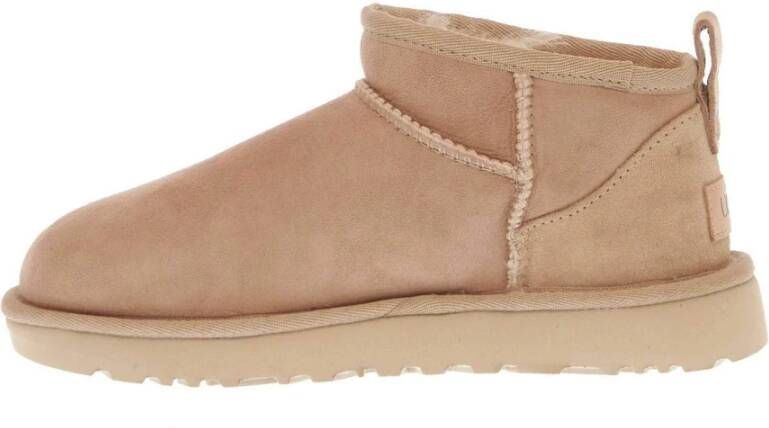 Ugg Beige Enkellaarzen Damesschoenen Beige Dames