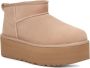 UGG CLASSIC ULTRA MINI PLATFORM W Volwassenen Gevoerde laarzenSnowbootsDames laarzen Wit beige - Thumbnail 12