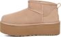 UGG CLASSIC ULTRA MINI PLATFORM W Volwassenen Gevoerde laarzenSnowbootsDames laarzen Wit beige - Thumbnail 13