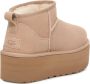 UGG CLASSIC ULTRA MINI PLATFORM W Volwassenen Gevoerde laarzenSnowbootsDames laarzen Wit beige - Thumbnail 14