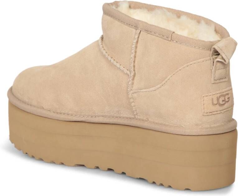 Ugg Beige Enkellaarzen voor vrouwen Beige Dames