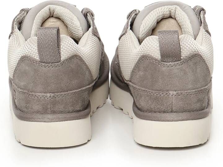 Ugg Beige Sneakers Veters Rubberen Zool Beige Heren