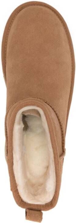 Ugg Beige Suède Laarzen met Naad Details Beige Dames