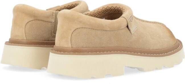 Ugg Beige Suède Lug Sabot Pantoffel Beige Heren