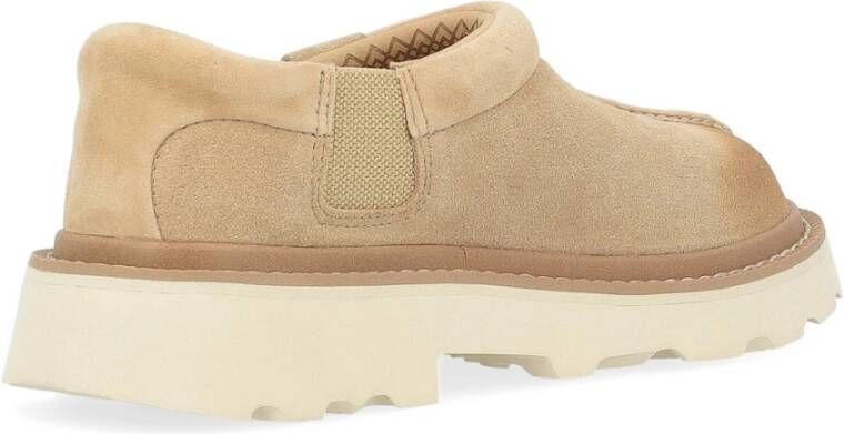 Ugg Beige Suède Lug Sabot Pantoffel Beige Heren