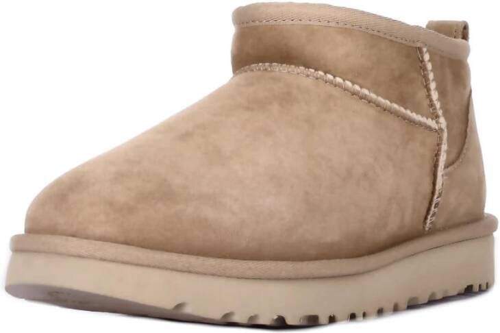 Ugg Beige Winterlaarzen met Logo Beige Dames