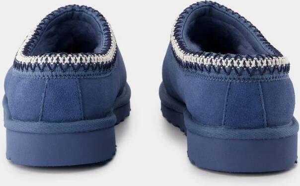 Ugg Blauwe Leren Shearling Muiltjes Blue Heren