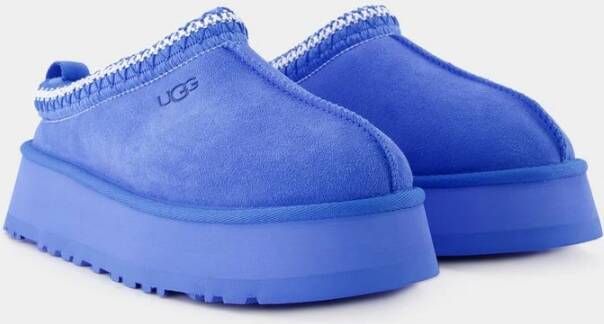 Ugg Blauwe Shearling Muiltjes Instapmodel Blue Dames