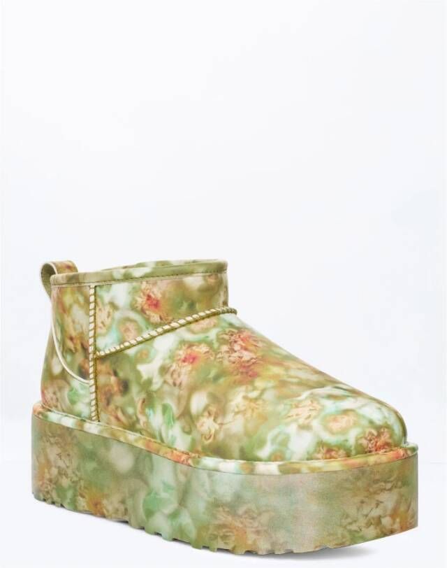 Ugg Bloemenmotief Plateau laarzen Green Dames