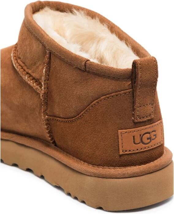 Ugg Bruine Classic Ultra Mini Logo Laarzen Brown Dames