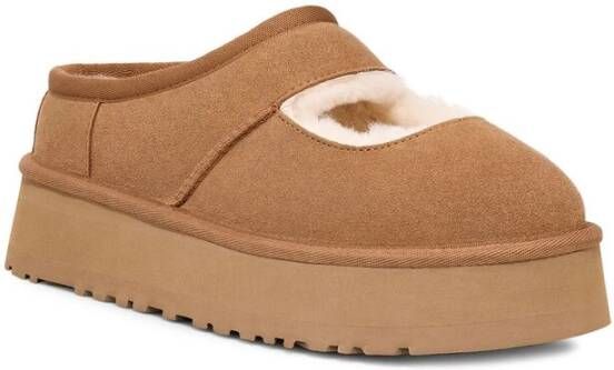 Ugg Bruine Instap Schoenen met Uitgesneden Details Brown Dames