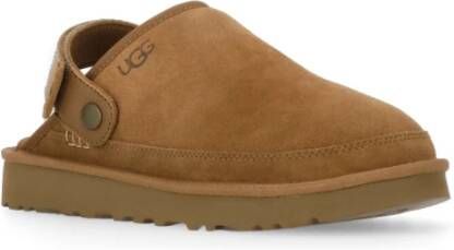 Ugg Bruine Leren Sandalen met Klittenbandsluiting Brown Heren