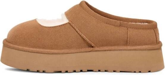 Ugg Bruine Mary Jane Cut-Out Sleehak Sandalen Brown Dames