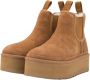 UGG Chelsea Boots Dames W Neumel Platform Chelsea Maat: 43 Materiaal: Suède Kleur: Cognac - Thumbnail 12