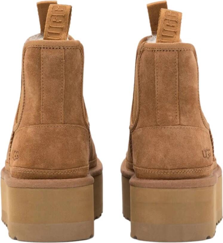 Ugg Bruine Plateau Platte Schoenen Brown Dames