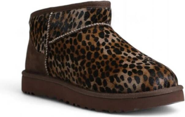 Ugg Bruine Suède Enkellaars Brown Dames