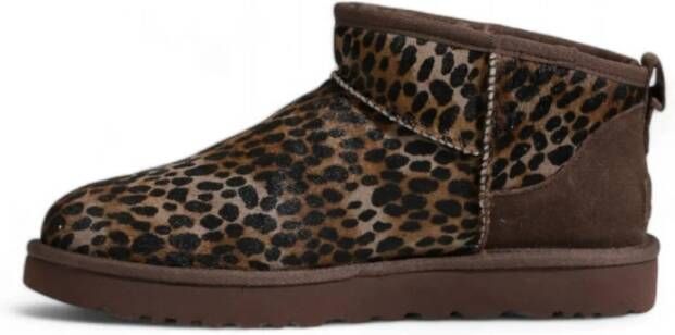 Ugg Bruine Suède Enkellaars Brown Dames