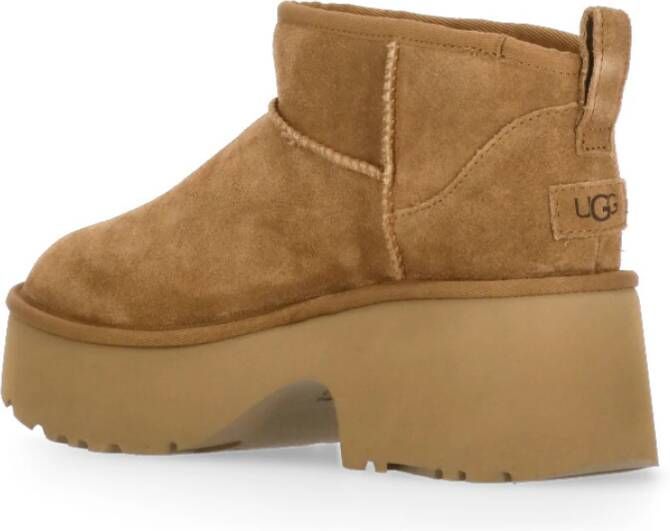 Ugg Bruine Suède Enkellaarzen Brown Dames