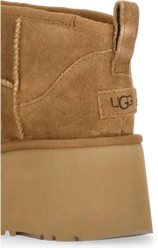 Ugg Bruine Suède Enkellaarzen Brown Dames