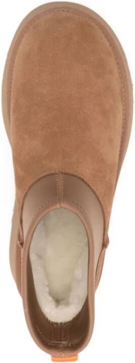 Ugg Beige Suède Enkellaarzen Beige Dames