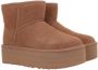 Ugg Bruine Suède Flatform Laarzen met plush™ Brown Dames - Thumbnail 3