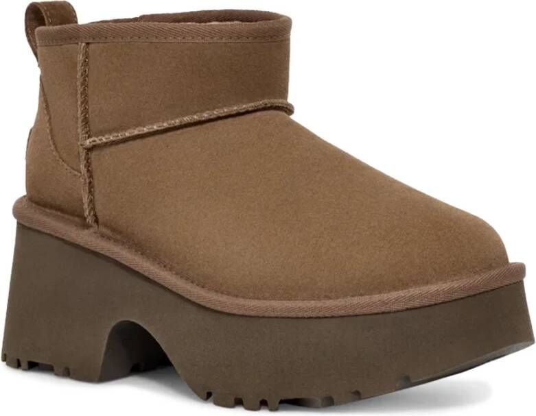 Ugg Bruine Suède Laarzen met plush™ Voering Brown Dames