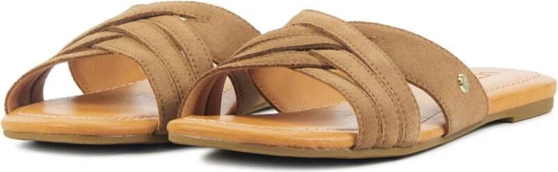 Ugg Cognac Slippers Brown Dames