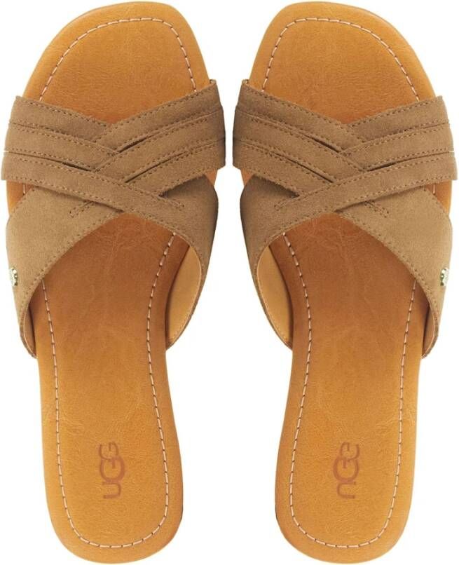 Ugg Cognac Slippers Brown Dames