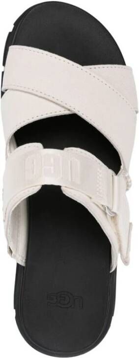 Ugg Criss-Cross Strap Plateau Sandalen White Dames