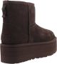 UGG Vachtlaarzen Dames W Classic Mini Platform Maat: 37 Materiaal: Suède Kleur: Bruin - Thumbnail 4