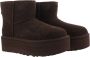 UGG Vachtlaarzen Dames W Classic Mini Platform Maat: 37 Materiaal: Suède Kleur: Bruin - Thumbnail 5