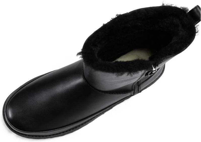 Ugg Dames Leren Enkellaarzen Black Dames