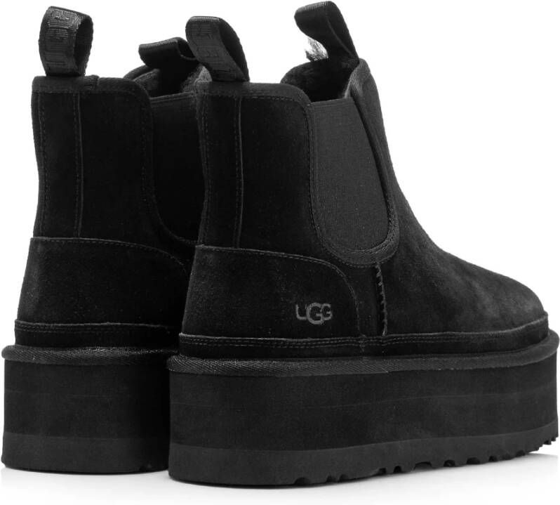 Ugg Dames Platform Chelsea Laarzen Black Dames