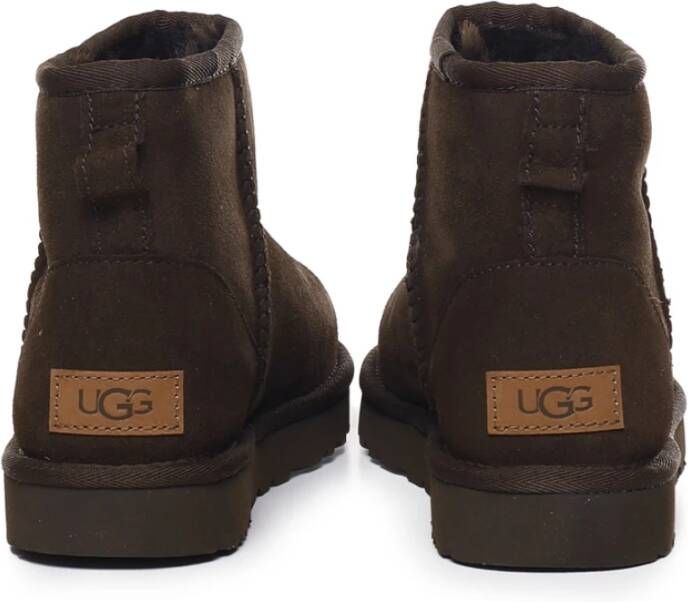 Ugg Donkerbruine schapenleren laarzen Bruin Dames