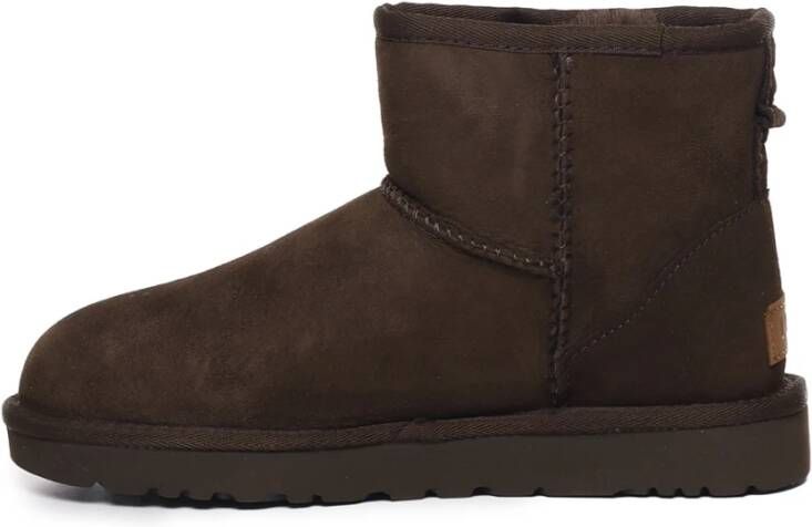 Ugg Donkerbruine schapenleren laarzen Bruin Dames