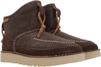 Ugg Donkerbruine Shearling Enkellaarzen Brown Heren