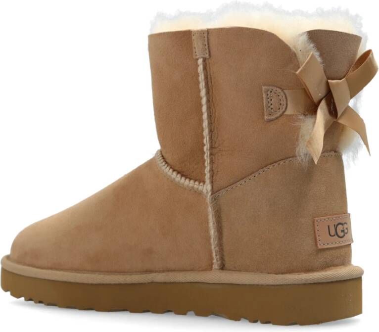 Ugg Enkellaarzen Mini Bailey Bow II Beige Dames