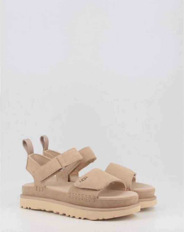 Ugg Flat Sandals Beige Dames