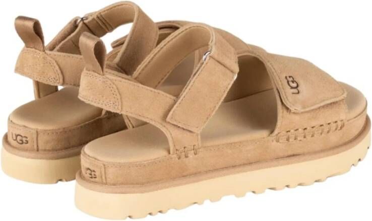 Ugg Flat Sandals Beige Dames