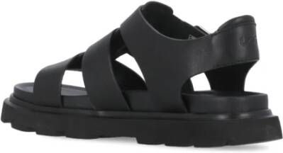 Ugg Flat Sandals Black Dames