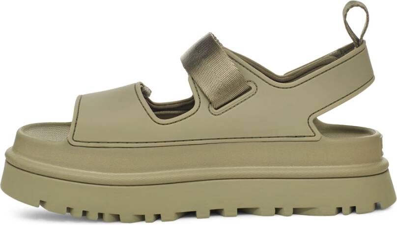 Ugg Flat Sandals Green Dames