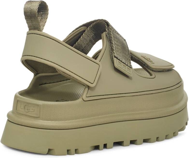 Ugg Flat Sandals Green Dames