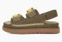 Ugg Goldenstar Heritage-sandaal met boordsel voor Dames in Green - Thumbnail 3