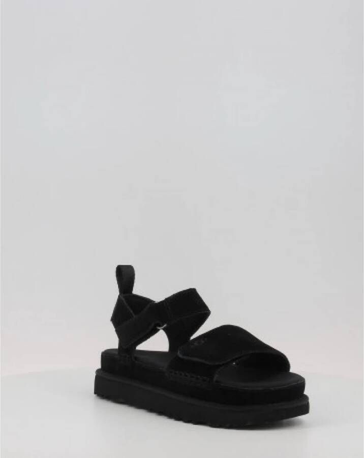 Ugg Flat Sandals Zwart Dames