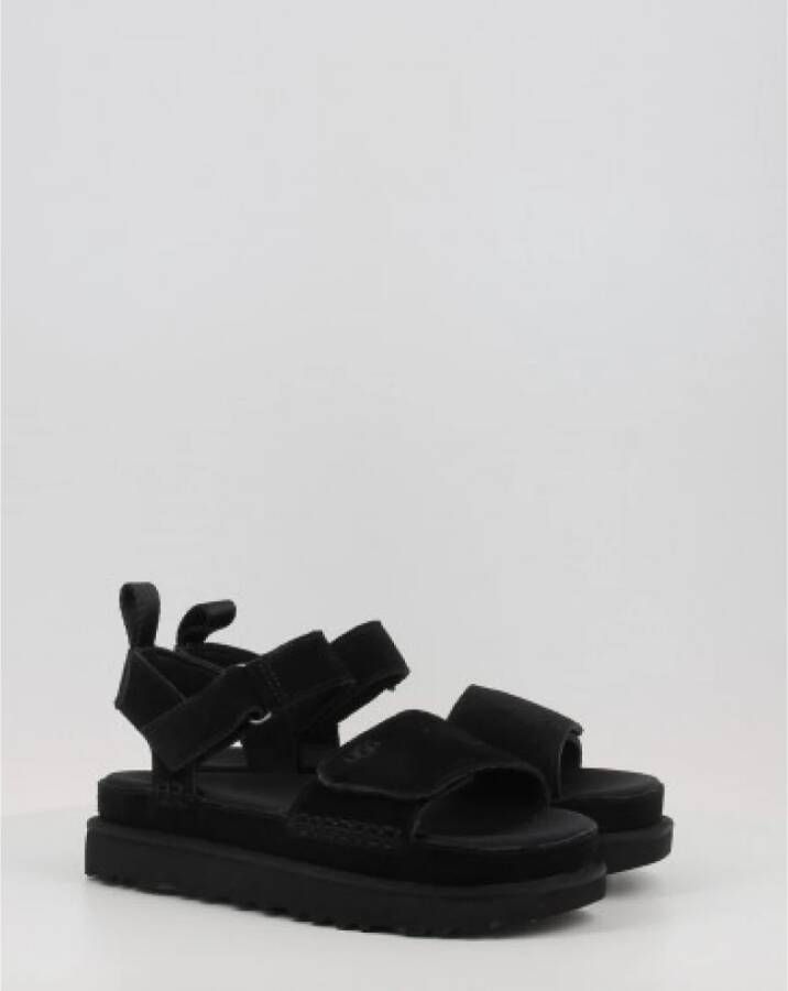 Ugg Flat Sandals Zwart Dames