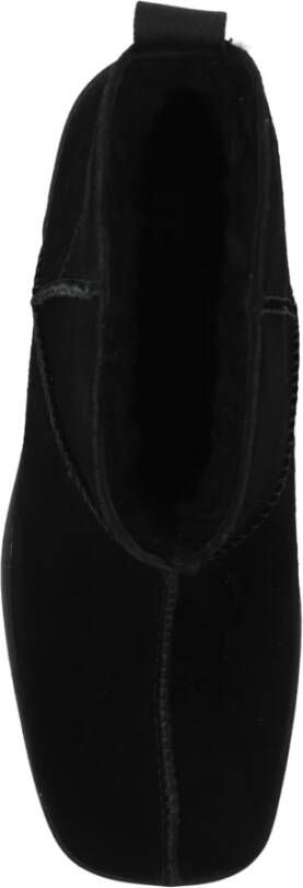 Ugg Gehakte enkellaarzen New Heights Platform Black Dames