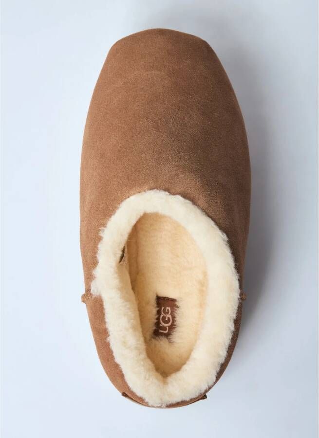 Ugg Gevoerde Flatform Slides met Shearling Brown Dames