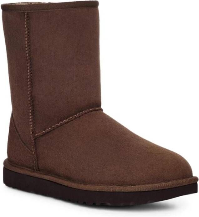 Ugg Koffiebruine Classic Short II Suède Laarzen Brown Dames