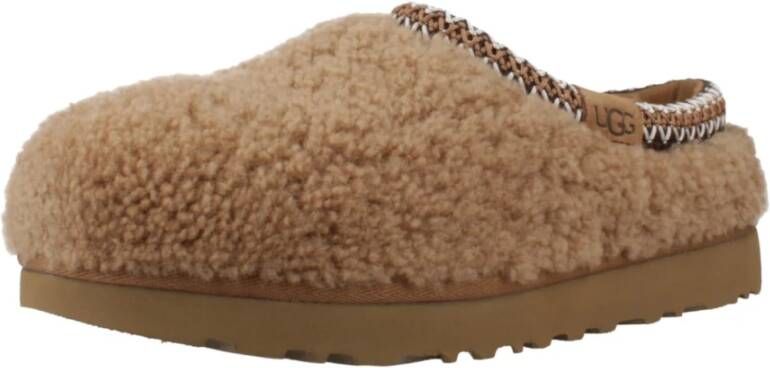 Ugg Gezellige Tasman Maxi Curly Pantoffels Brown Dames